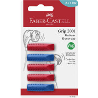 Radierer GRIP Eraser Cap Polybeutel - rot / blau