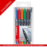 Folienstift OHPen universal M 1mm permanent - 6er Etui