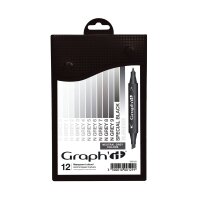 Layoutmarker GRAPHIT 12er Set - Neutral Grey