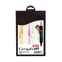 Layoutmarker GRAPHIT 12er Set - Manga Farben 2