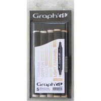 Layoutmarker GRAPHIT 5er Set - Hauttöne