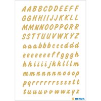 Klebe-Buchstaben 8 mm, wetterfest - A-Z, gold auf...