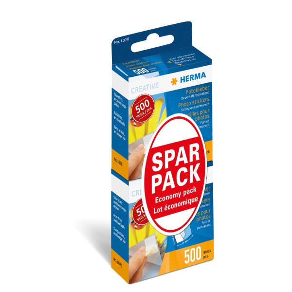 HERMA Foto-Kleber im Sparpack, 2 x 500 Stück