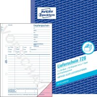 Formularbuch 726 Lieferschein m. Empfangsschein A5 - 2 x...