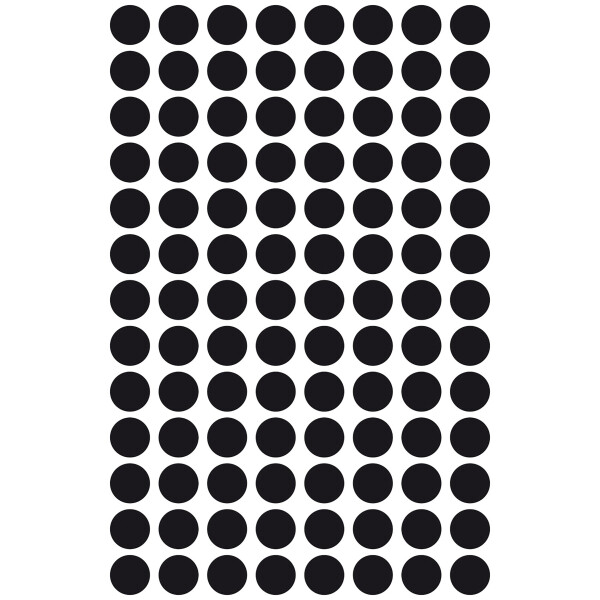 Markierungspunkte, Durchmesser 8 mm, schwarz