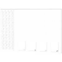 Notiz-Schreibunterlage "Office - dotted", mit 4 Jahres Kalender, Maße (BxH): 600 x 420mm, 30 Blatt