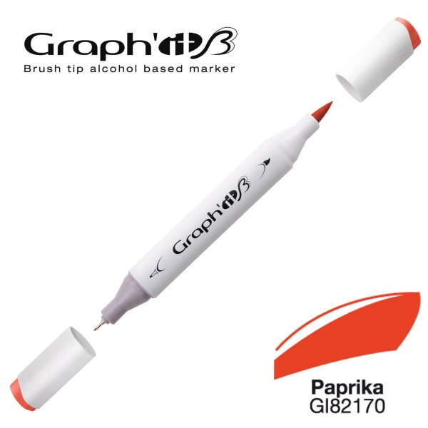 Layoutmarker Brush & extra fine GRAPHIT 2170 - Paprika