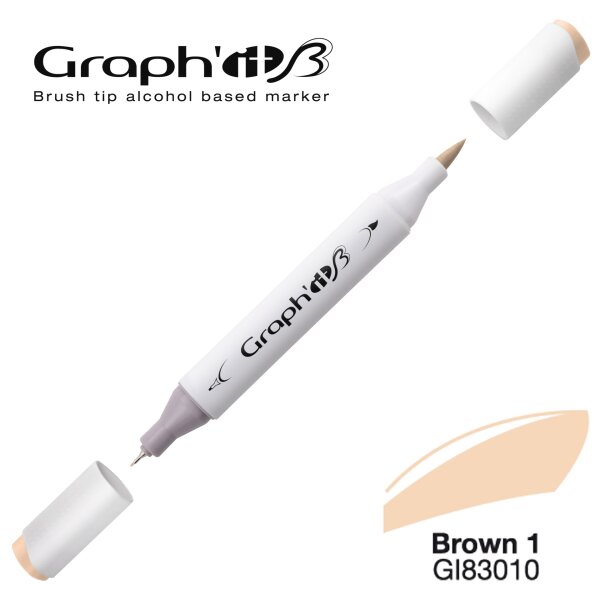 Layoutmarker Brush & extra fine GRAPHIT 3010 - Basic Brown 1