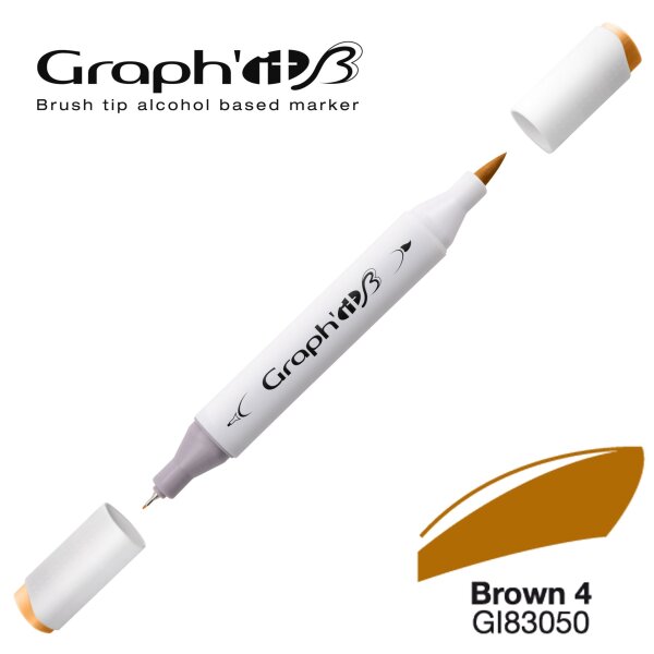 Layoutmarker Brush & extra fine GRAPHIT 3050 - Basic Brown 4