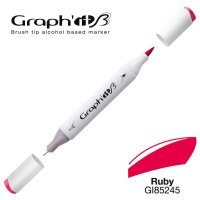 Layoutmarker Brush & extra fine GRAPHIT 5245 - Ruby