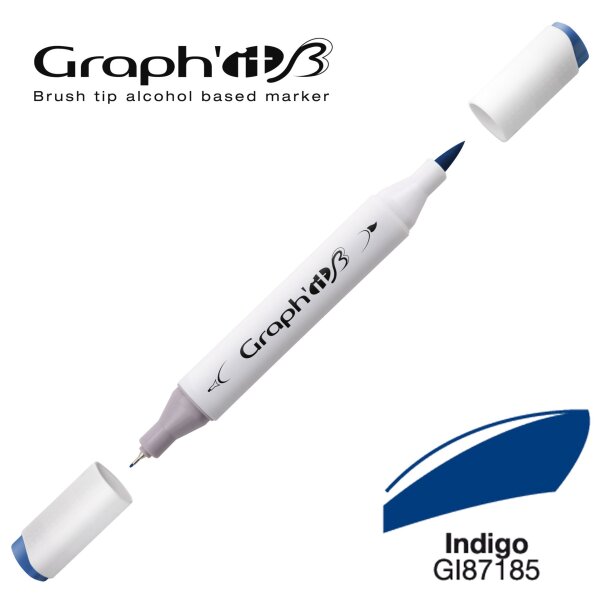 Layoutmarker Brush & extra fine GRAPHIT 7185 - Indigo