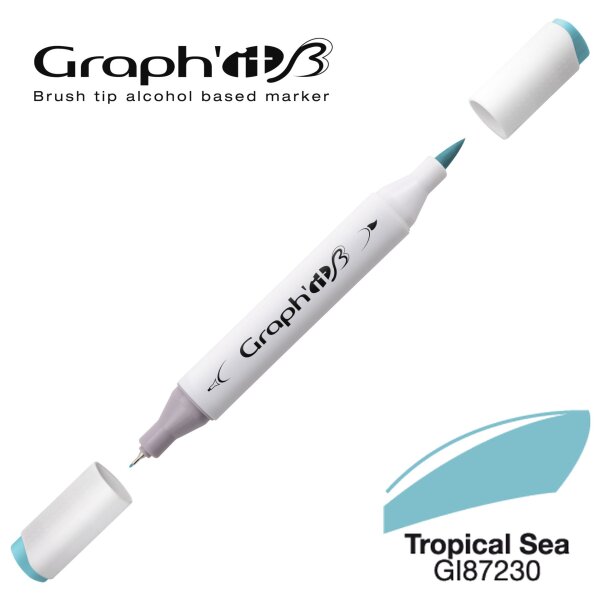 Layoutmarker Brush & extra fine GRAPHIT 7230 - Tropical Sea