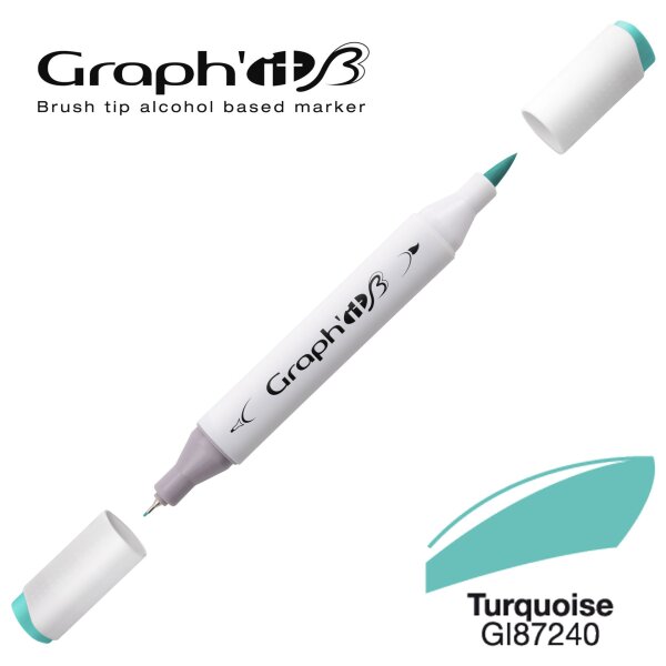 Layoutmarker Brush & extra fine GRAPHIT 7240 - Turquoise