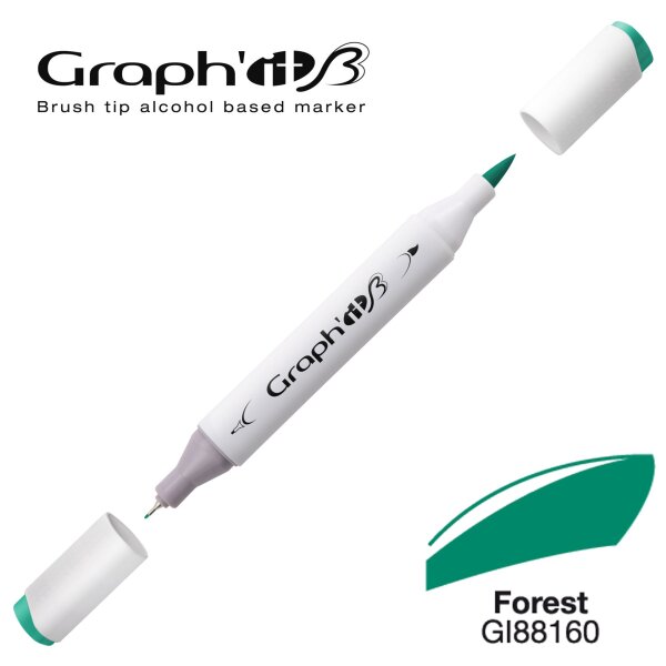 Layoutmarker Brush & extra fine GRAPHIT 8160 - Forest