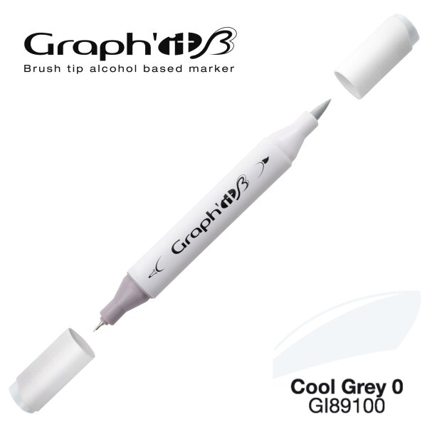 Layoutmarker Brush & extra fine GRAPHIT 9100 - Cool Grey 0