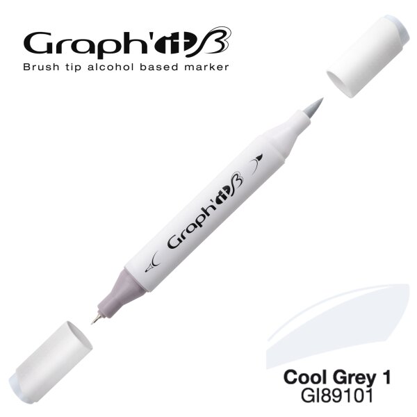 Layoutmarker Brush & extra fine GRAPHIT 9101 - Cool Grey 1