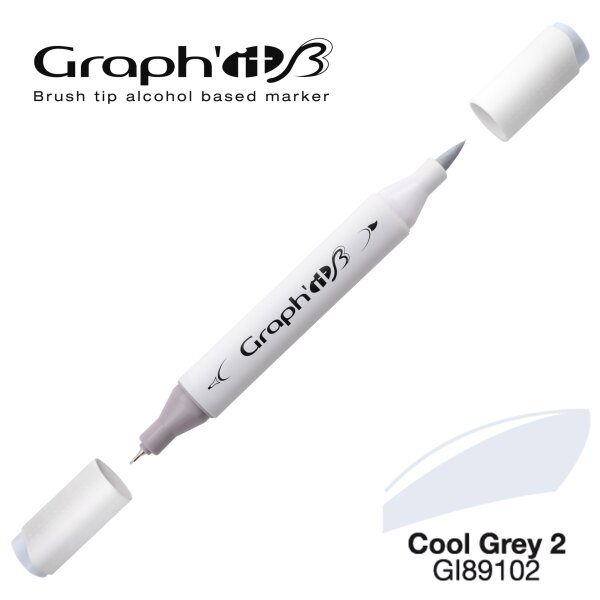 Layoutmarker Brush & extra fine GRAPHIT 9102 - Cool Grey 2