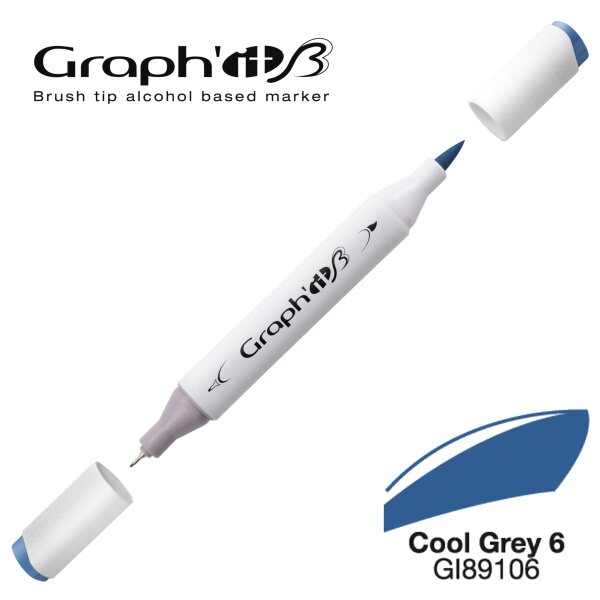 Layoutmarker Brush & extra fine GRAPHIT 9106 - Cool Grey 6