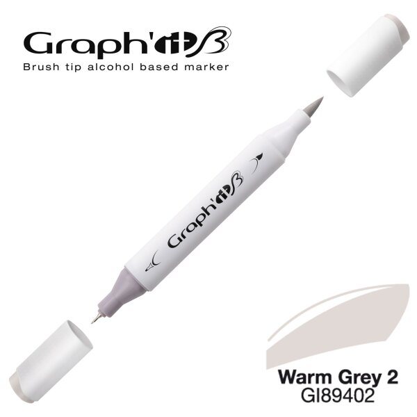 Layoutmarker Brush & extra fine GRAPHIT 9402 - Warm Grey 2