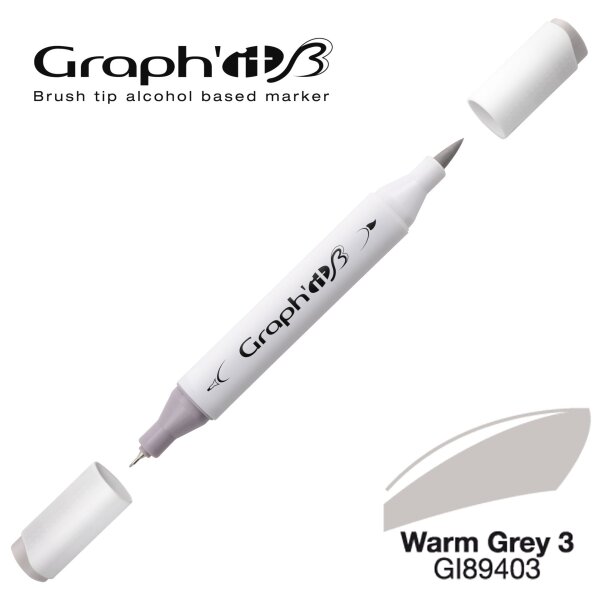 Layoutmarker Brush & extra fine GRAPHIT 9403 - Warm Grey 3