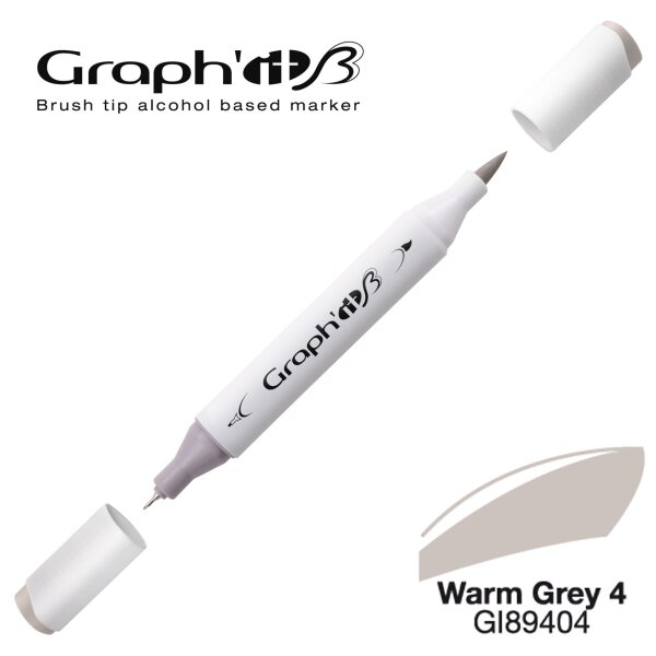 Layoutmarker Brush & extra fine GRAPHIT 9404 - Warm Grey 4