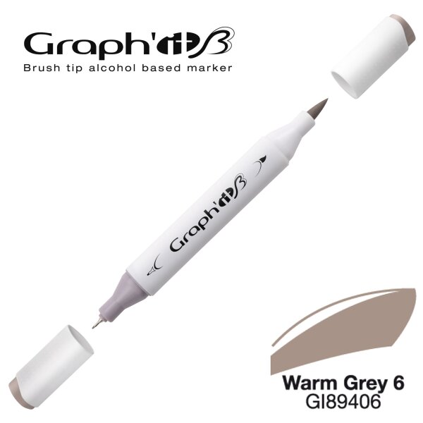 Layoutmarker Brush & extra fine GRAPHIT 9406 - Warm Grey 6