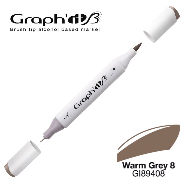 Layoutmarker Brush & extra fine GRAPHIT 9408 - Warm Grey 8