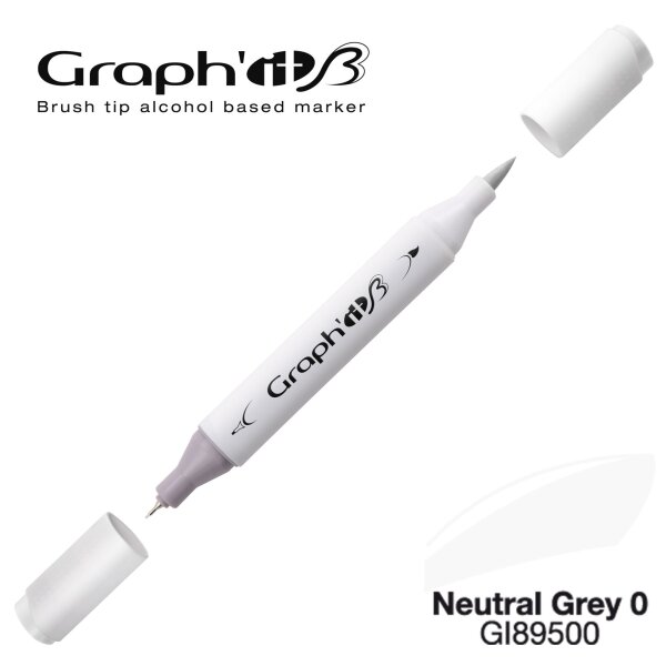 Layoutmarker Brush & extra fine GRAPHIT 9500 - Neutral Grey 0