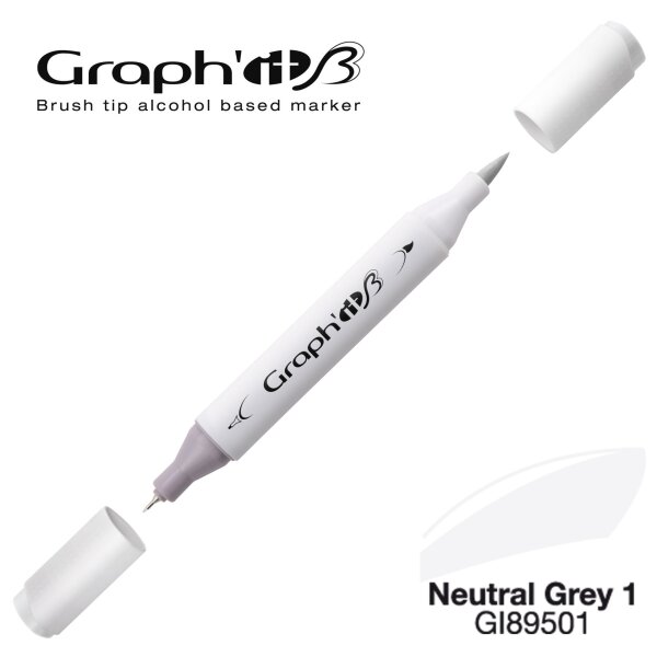 Layoutmarker Brush & extra fine GRAPHIT 9501 - Neutral Grey 1