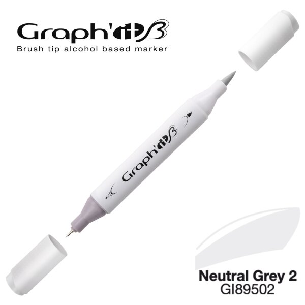 Layoutmarker Brush & extra fine GRAPHIT 9502 - Neutral Grey 2