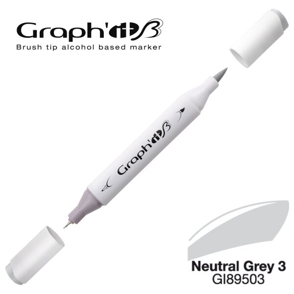 Layoutmarker Brush & extra fine GRAPHIT 9503 - Neutral Grey 3