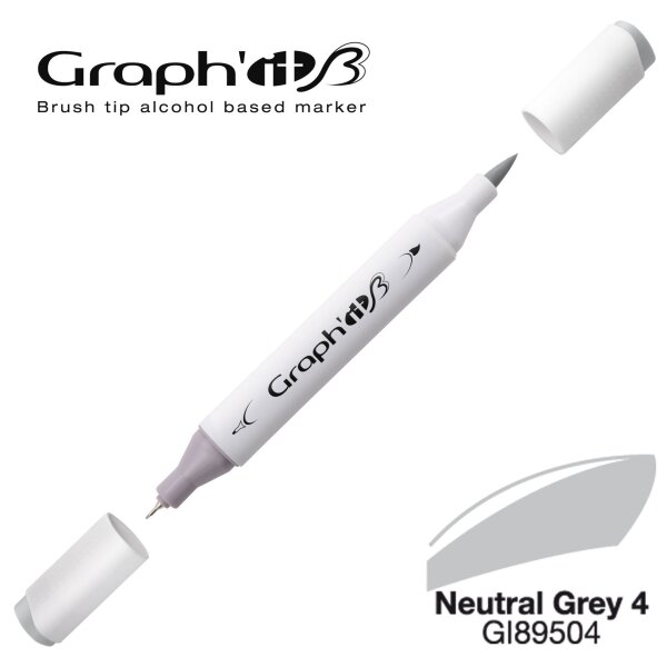 Layoutmarker Brush & extra fine GRAPHIT 9504 - Neutral Grey 4