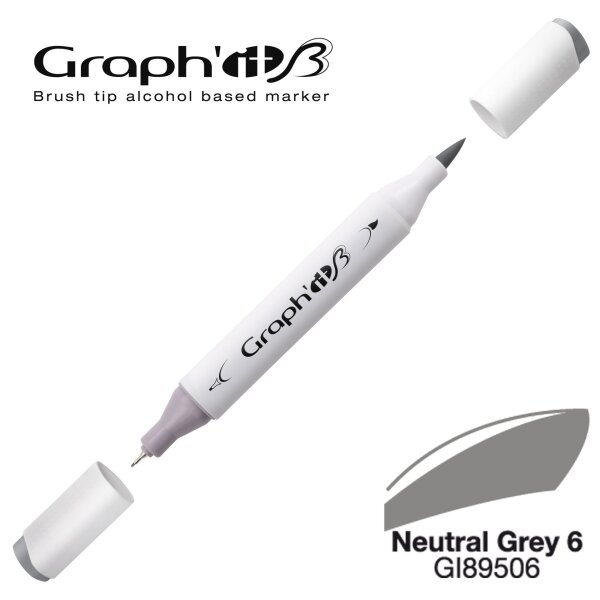 Layoutmarker Brush & extra fine GRAPHIT 9506 - Neutral Grey 6