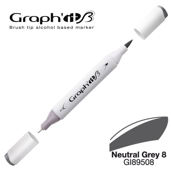 Layoutmarker Brush & extra fine GRAPHIT 9508 - Neutral Grey 8