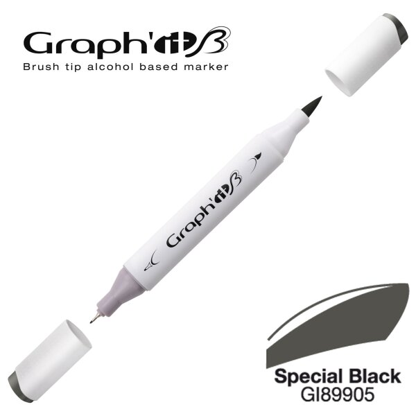 Layoutmarker Brush & extra fine GRAPHIT 9905 - Special Black