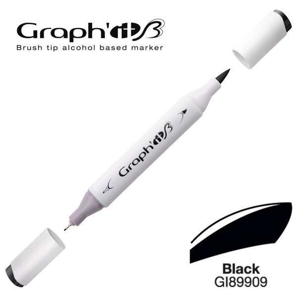 Layoutmarker Brush & extra fine GRAPHIT 9909 - Black