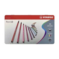 STABILO Pen 68 metal wallet of 30