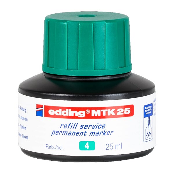 Nachfülltinte MTK25 für Permanentmarker 30ml - grün