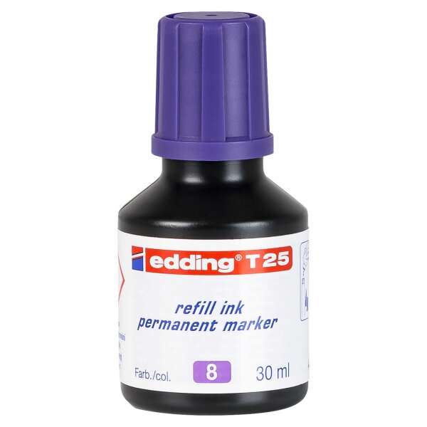 Nachfülltinte T25 für Permanentmarker 30ml - violett