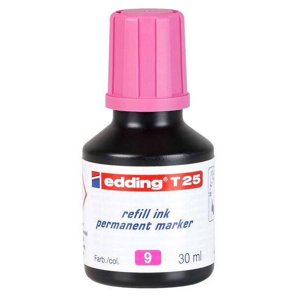 Nachfülltinte T25 für Permanentmarker 30ml - rosa