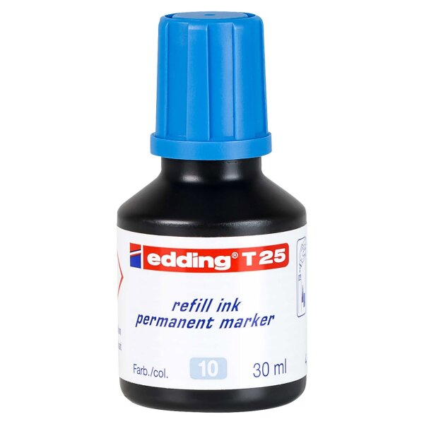 Nachfülltinte T25 für Permanentmarker 30ml - hellblau