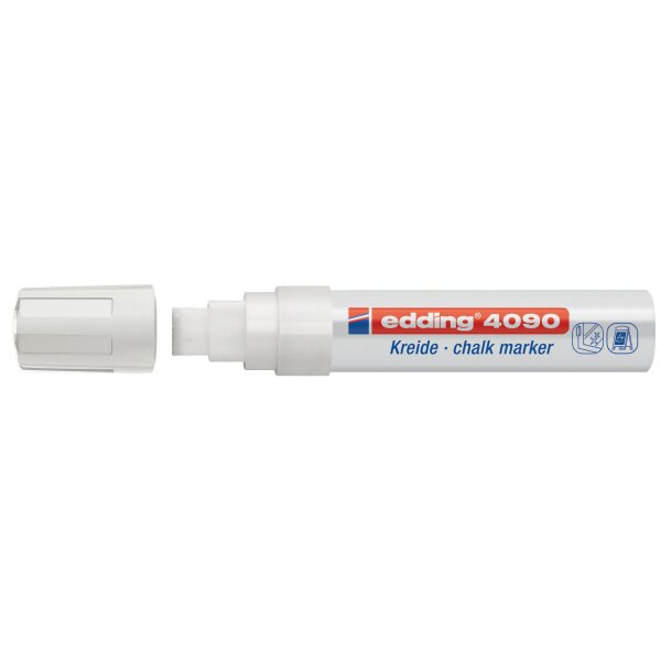 Kreidemarker 4090 Keilspitze 4-15mm - weiss