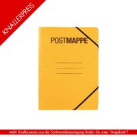 Postmappe A4 Karton - gelb