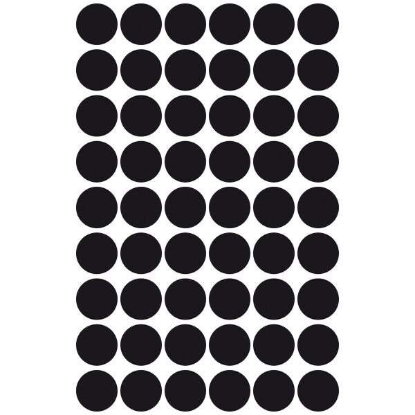 Markierungspunkte, Durchmesser 12 mm - schwarz