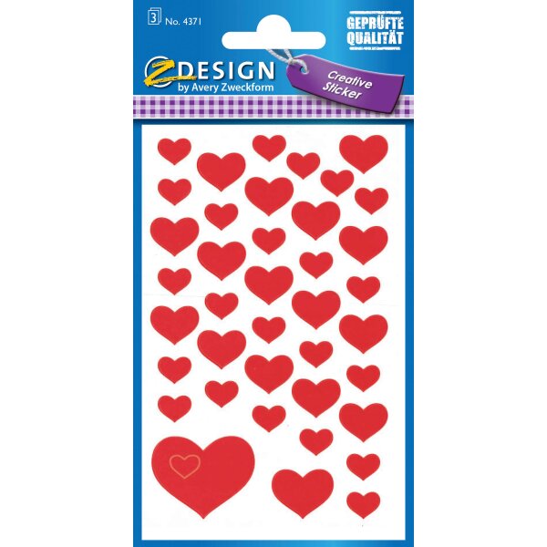 Z-Design Sticker CREATIVE Herzen