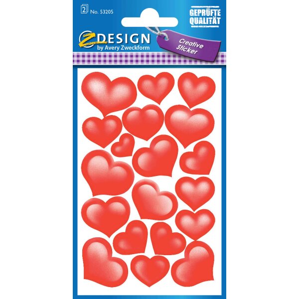 SL Sticker Herzen Pap/begl