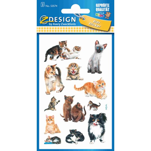 FAN Sticker Katzenbabies Papier 3Bg