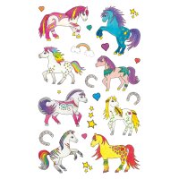 Kid Papier Sticker Pony gepr, Inhalt: 1 Bogen