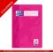 Schulheft Oxford Touch A4 - 16 Blatt, Optik Paper - Lineatur 25, Pink, abgerundete Ecken