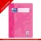 Schulheft Oxford Touch A4 - 16 Blatt, Optik Paper - Lineatur 28, Rosa, abgerundete Ecken